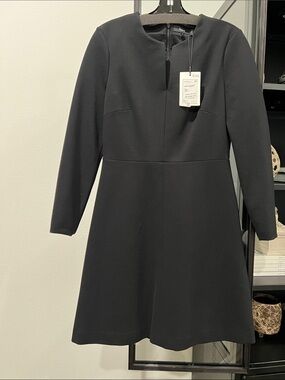 Theory Black Miyani LS Long Sleeve Dress - NWT